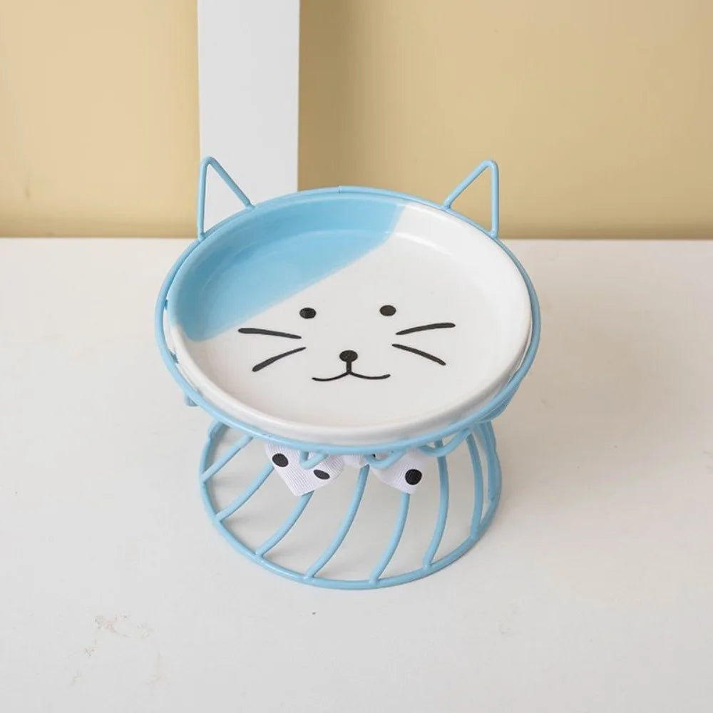HappyBite Elevated Ceramic Cat Bowl