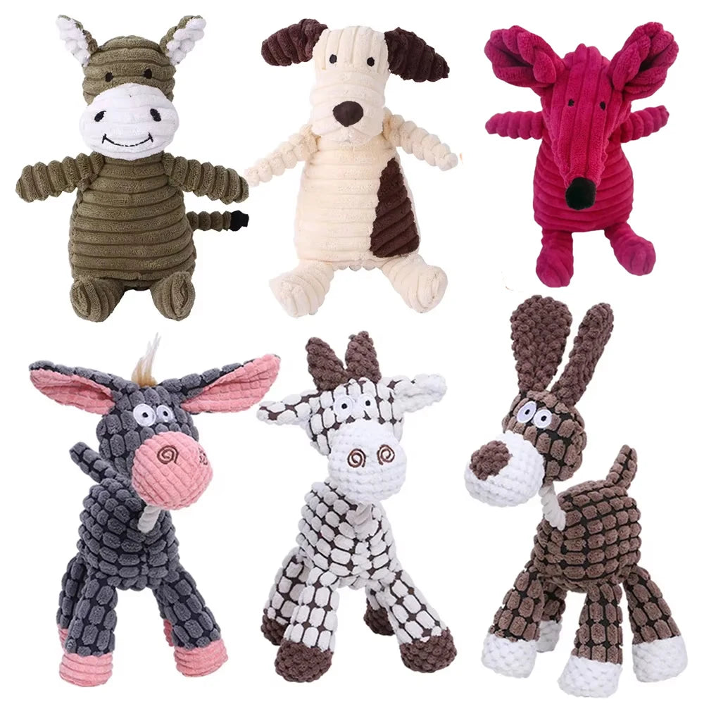 Corduroy Plush Squeaky Toy