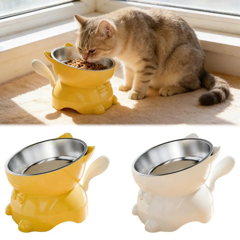 Anti-Tip Elevated Cat Bowl
