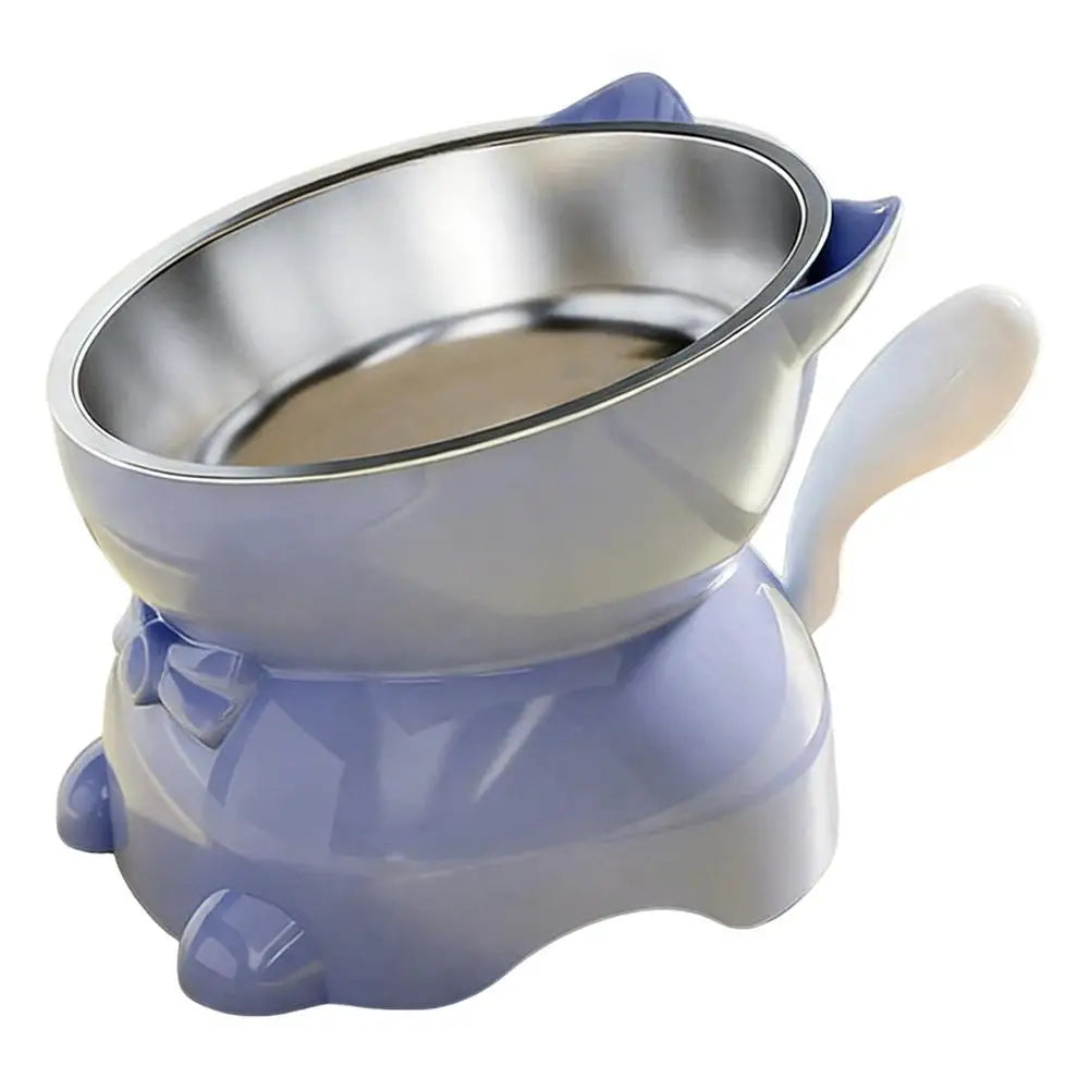Anti-Tip Elevated Cat Bowl