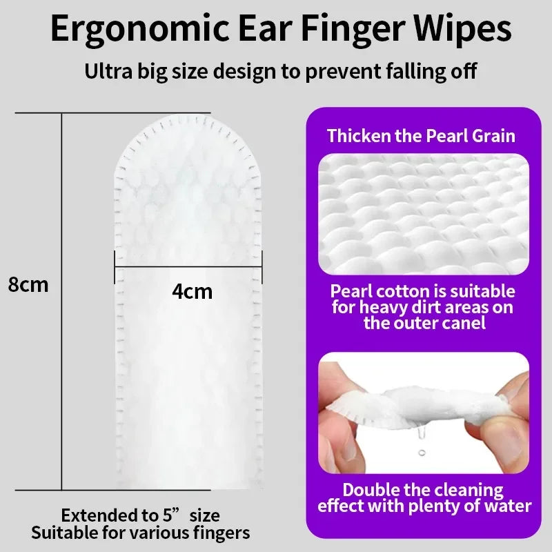 PawFresh Ear Cleaning Finger Wipes – 50 Pack