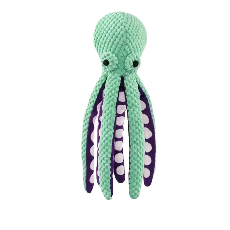 OctoPlay Plush Squeaky Dog Toy