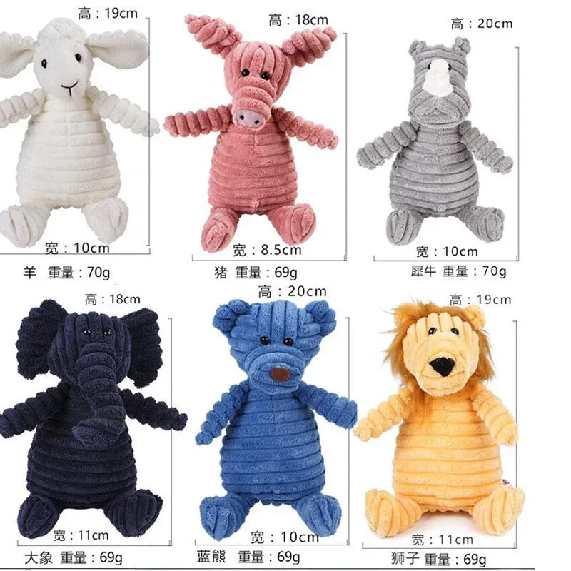 Corduroy Plush Squeaky Toy