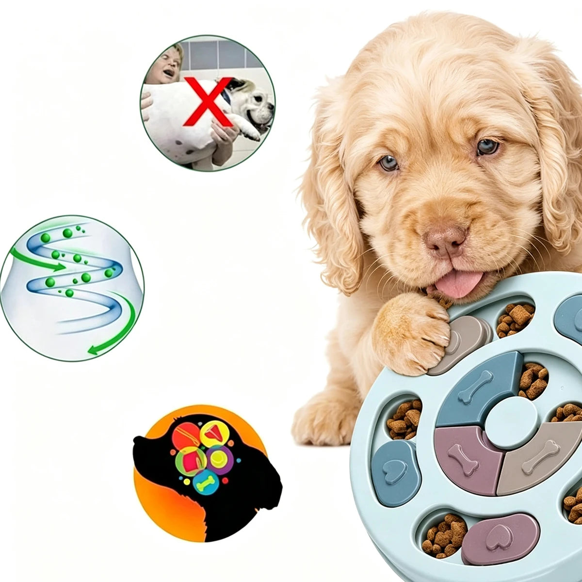 PuzzleBowl Interactive Slow Feeder