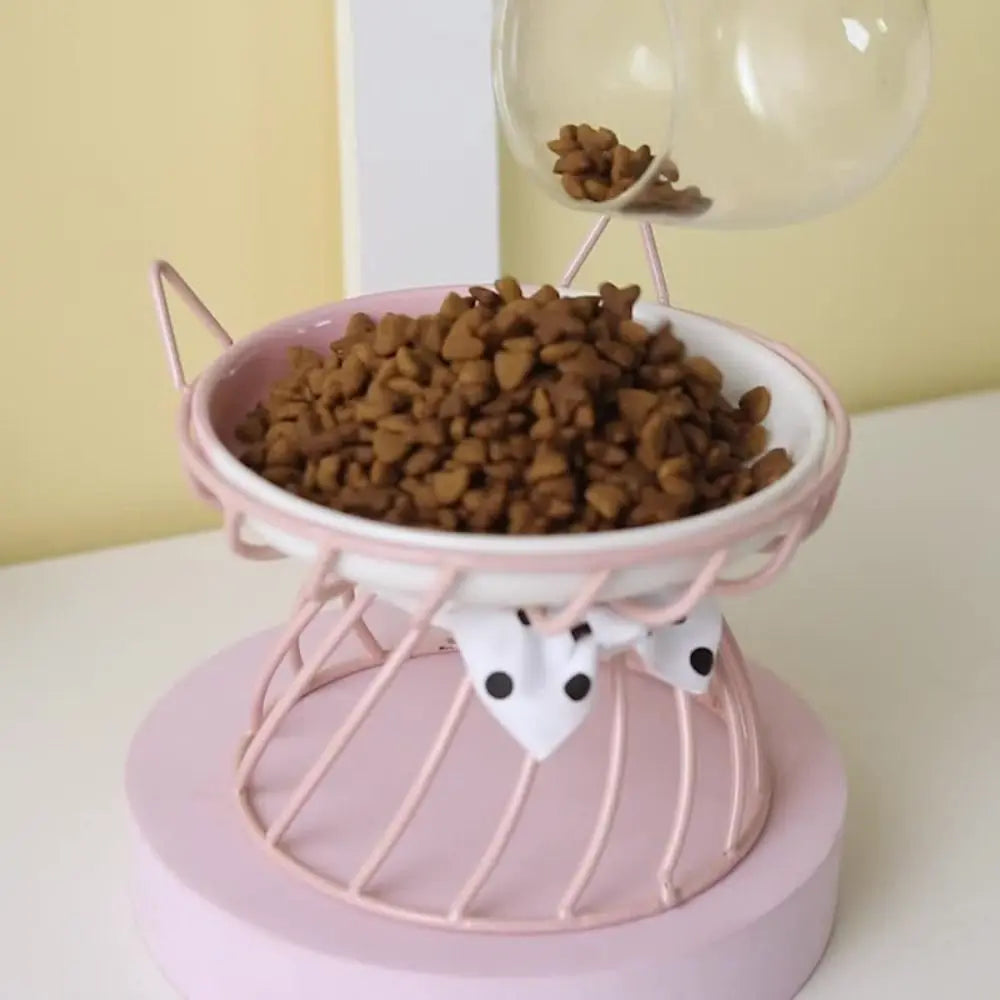 HappyBite Elevated Ceramic Cat Bowl