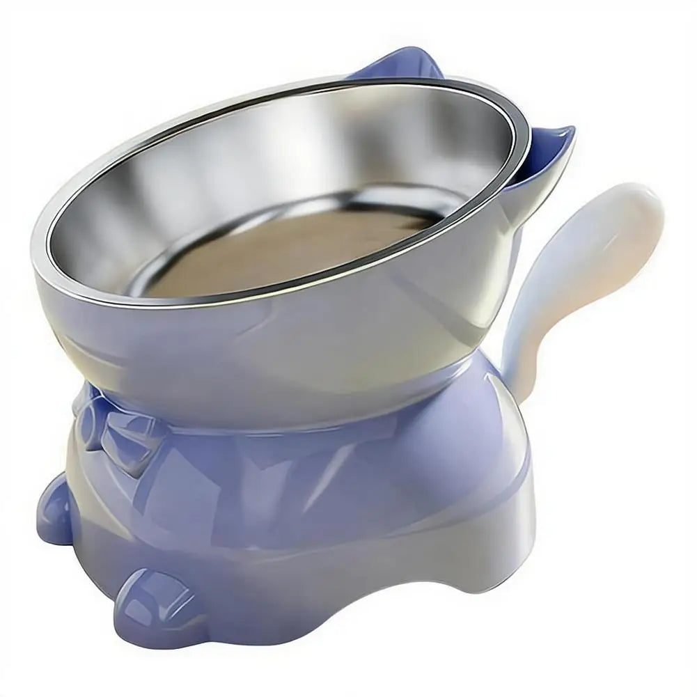 Anti-Tip Elevated Cat Bowl