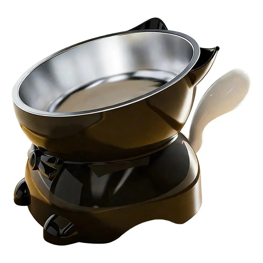 Anti-Tip Elevated Cat Bowl