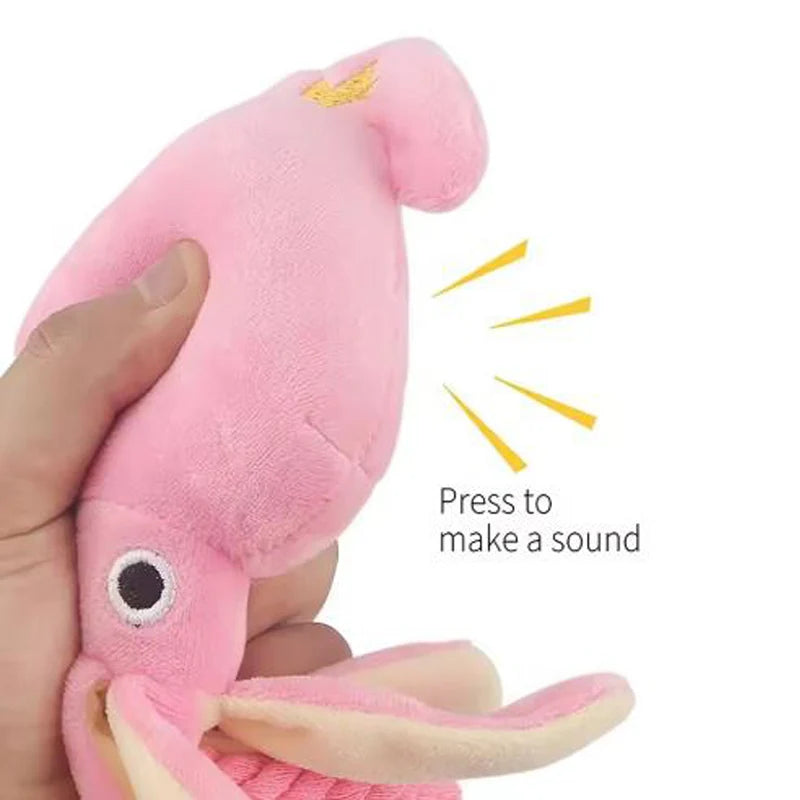 OctoRope Squeaky Chew Toy