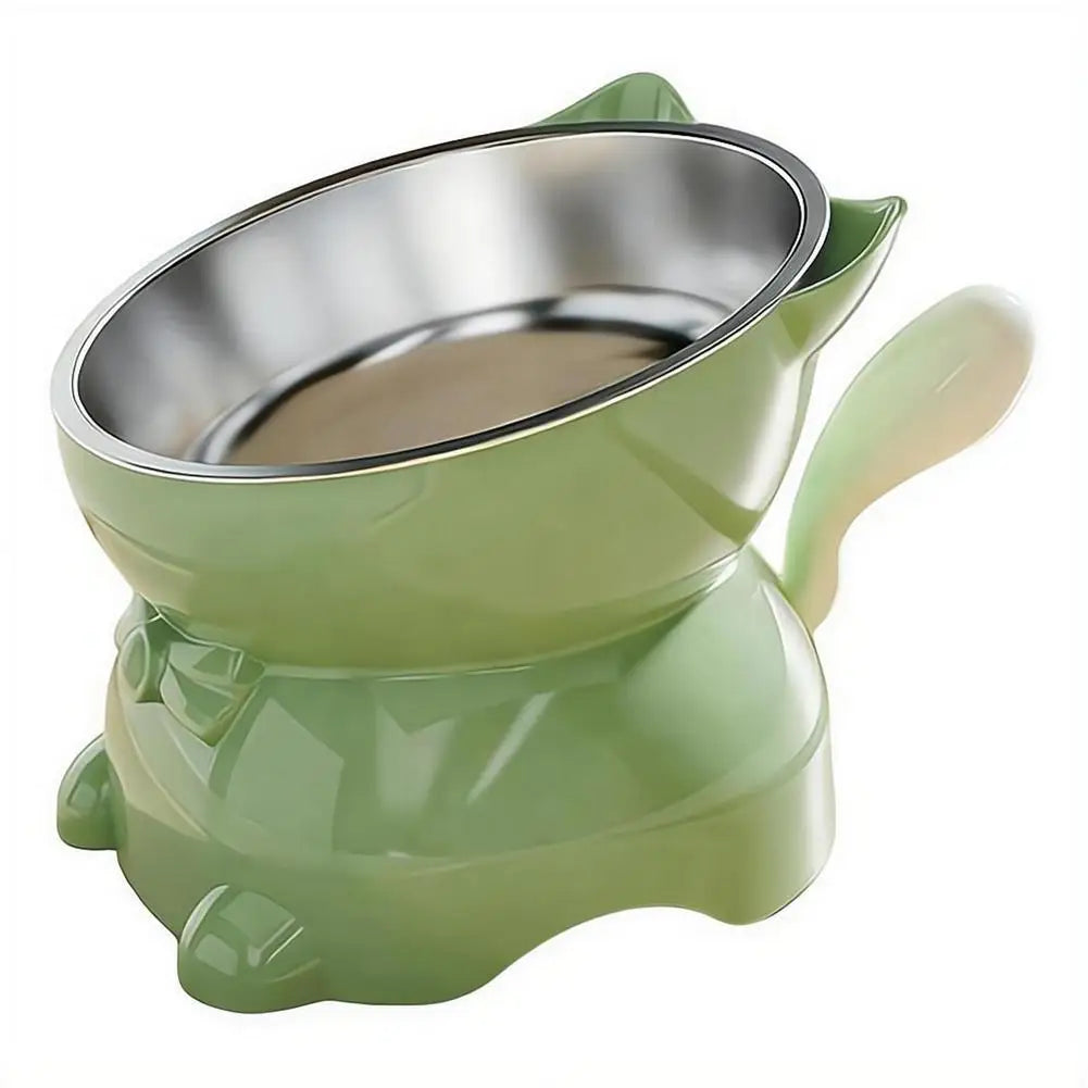 Anti-Tip Elevated Cat Bowl