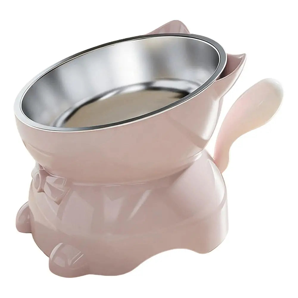 Anti-Tip Elevated Cat Bowl
