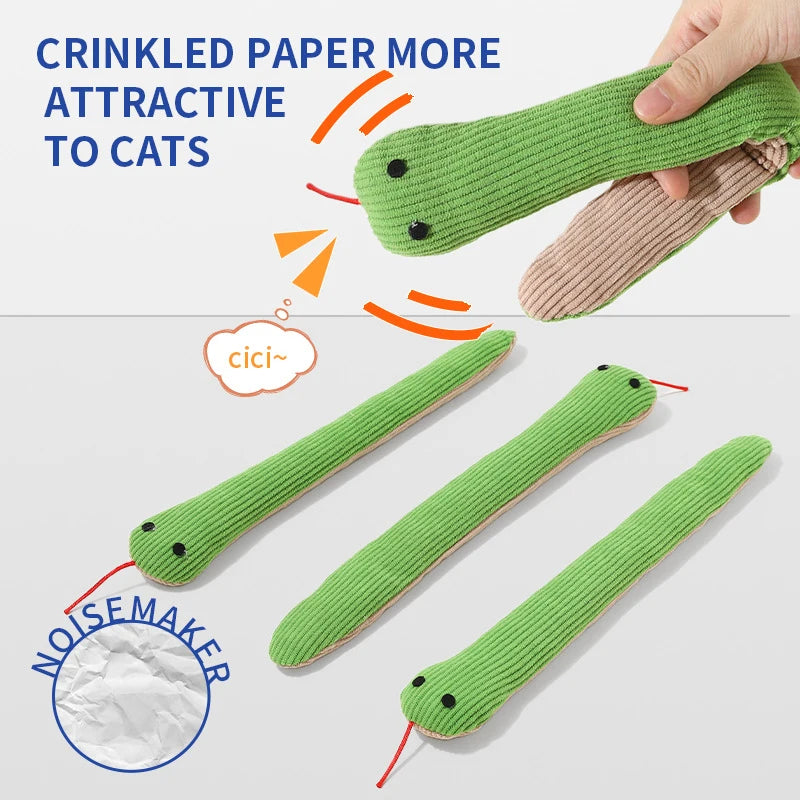 Snake Interactive Kitten Kick Toy