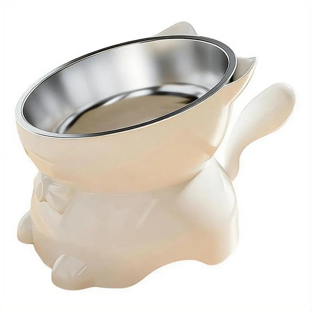 Anti-Tip Elevated Cat Bowl