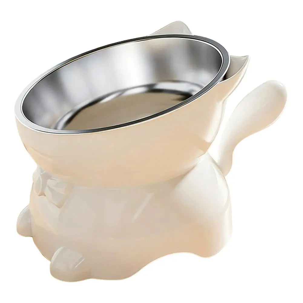 Anti-Tip Elevated Cat Bowl