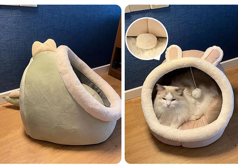 DreamNest Cozy Cave Cat Bed
