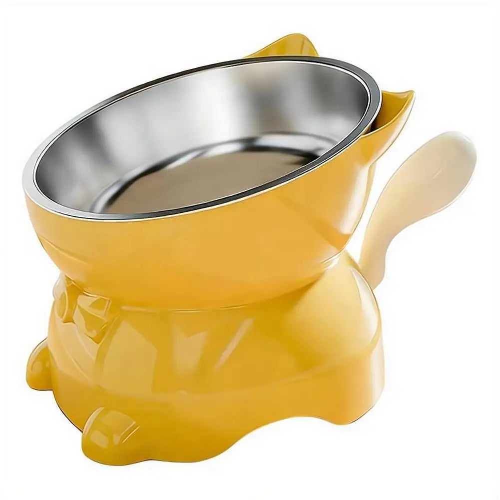 Anti-Tip Elevated Cat Bowl