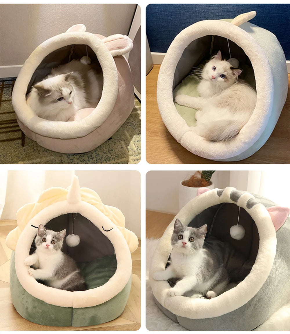 DreamNest Cozy Cave Cat Bed